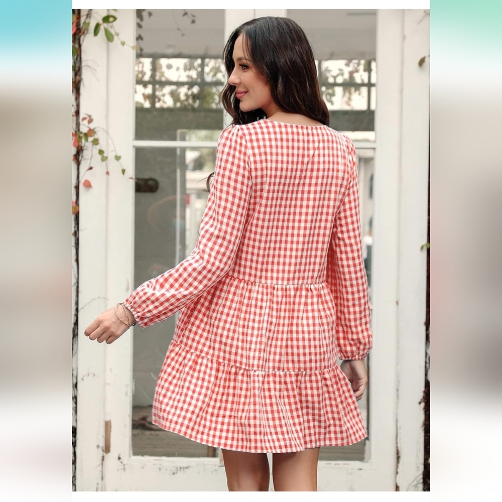 Gingham Mini Dress - Picture 8 of 15